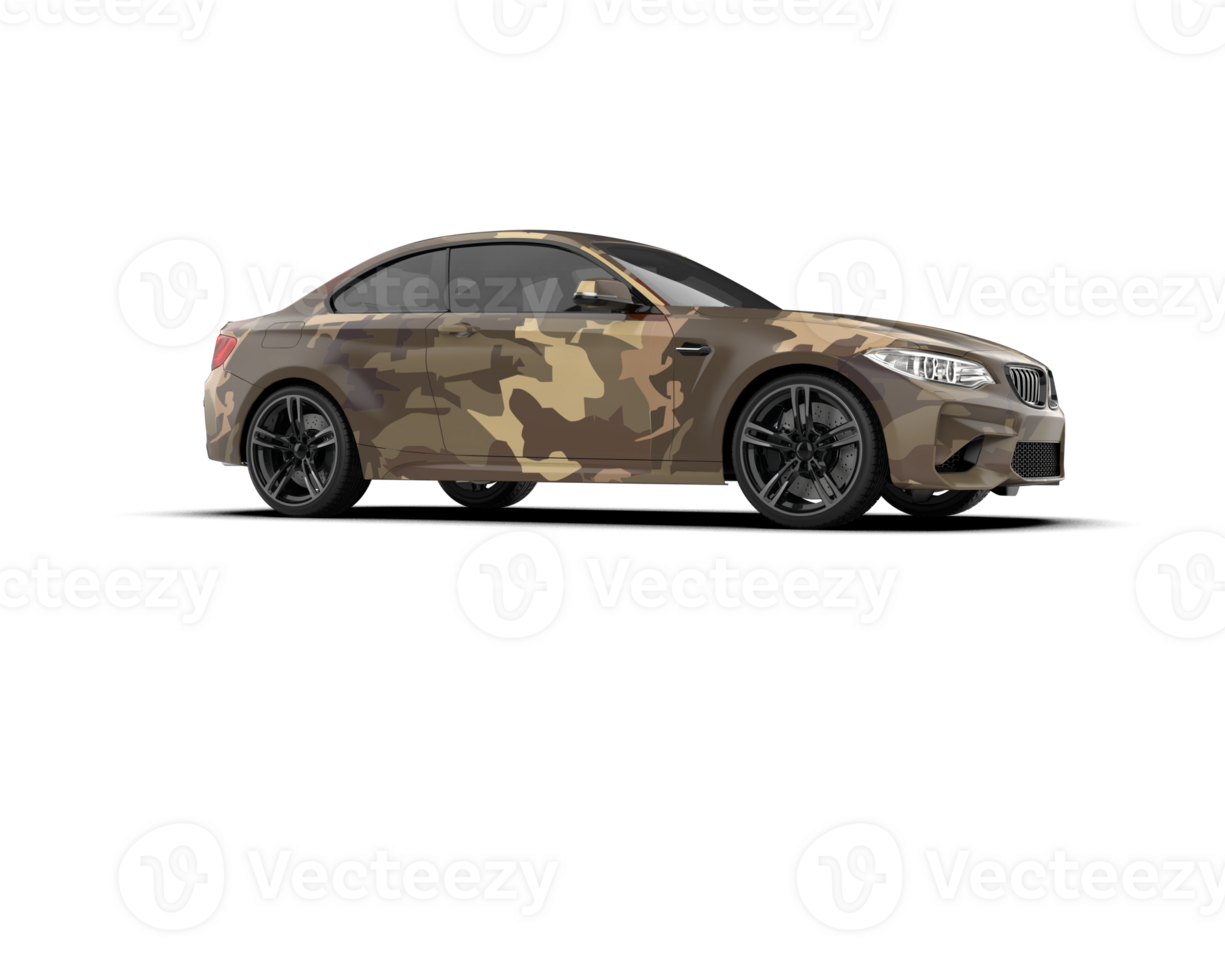 Realistic sport car isolated on background. 3d rendering - illustration png