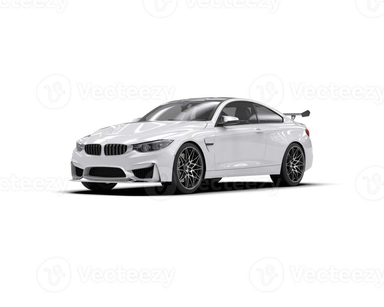Realistic sport car isolated on background. 3d rendering - illustration png