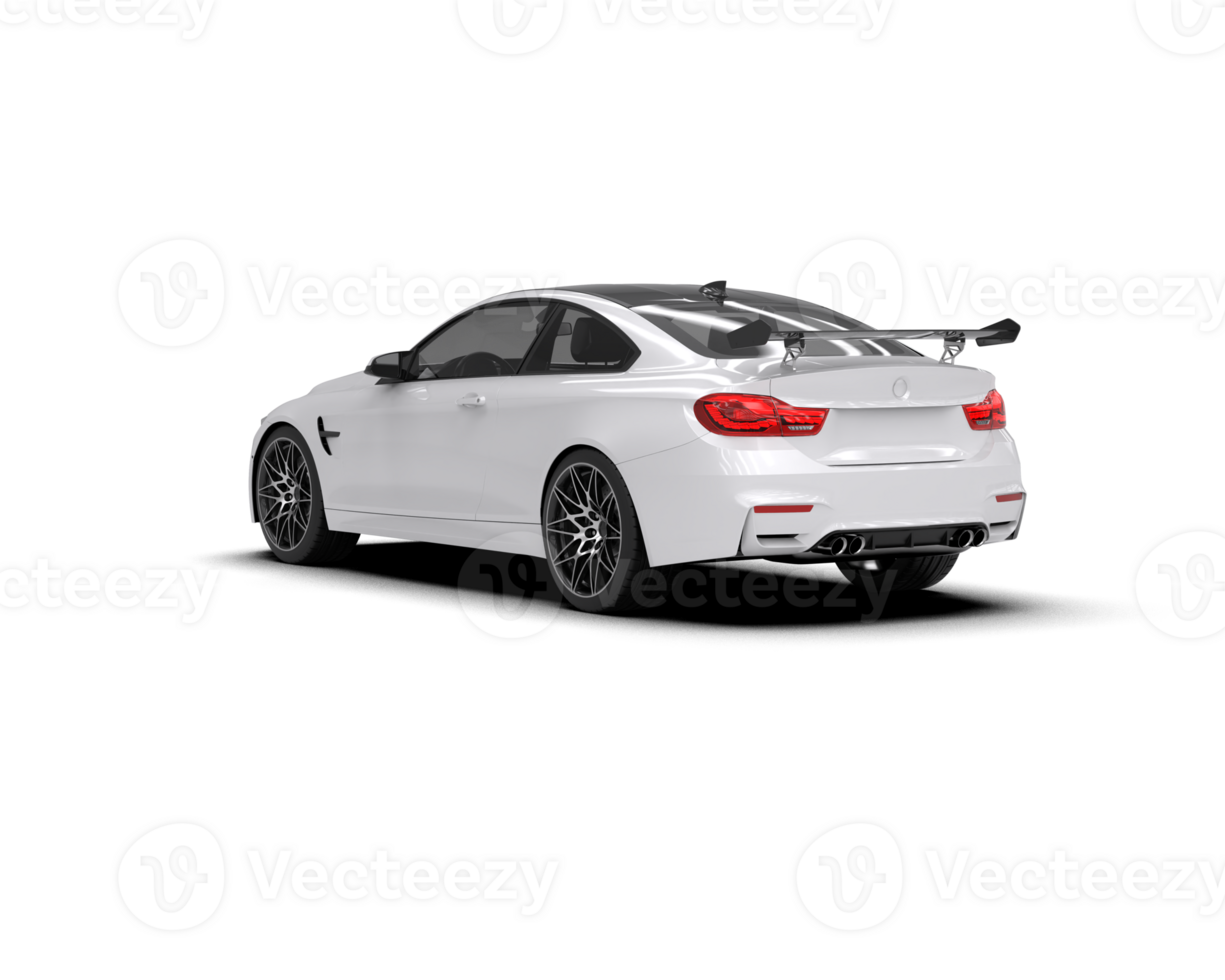 Realistic sport car isolated on background. 3d rendering - illustration png