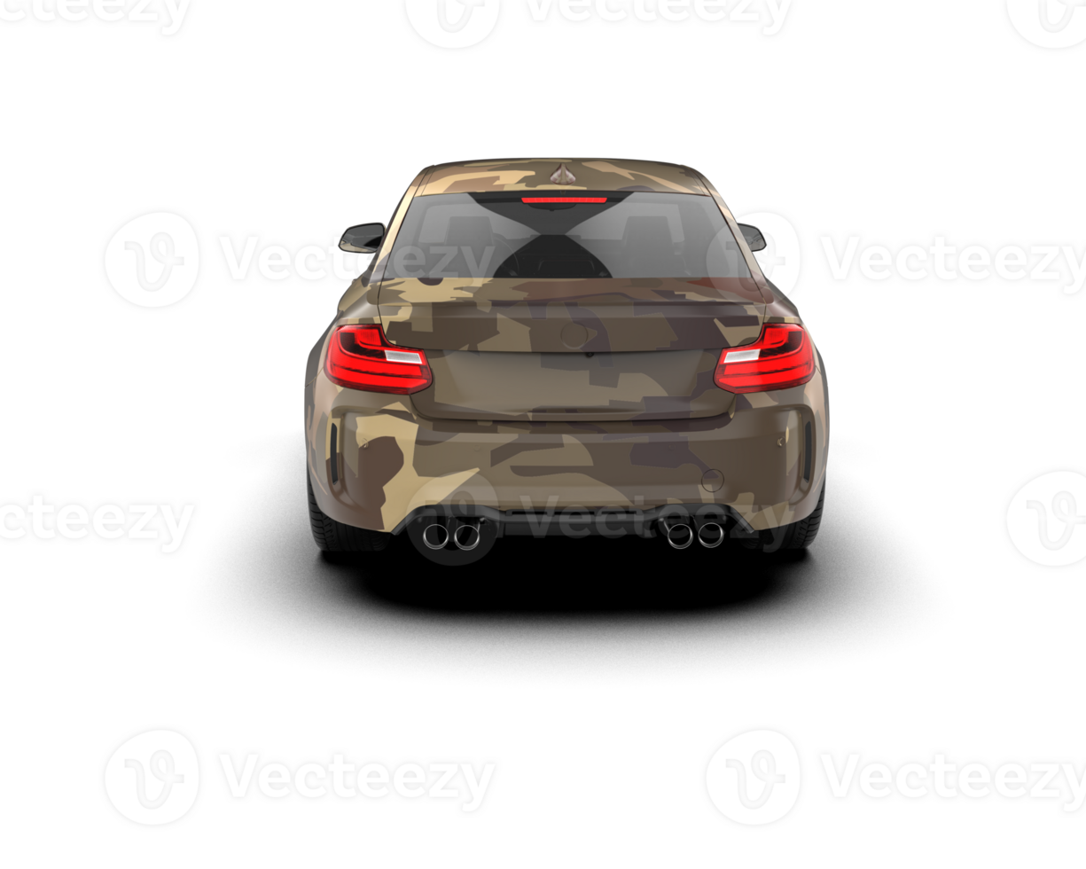 Realistic sport car isolated on background. 3d rendering - illustration png