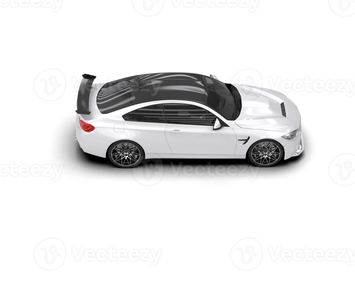 Realistic sport car isolated on background. 3d rendering - illustration png