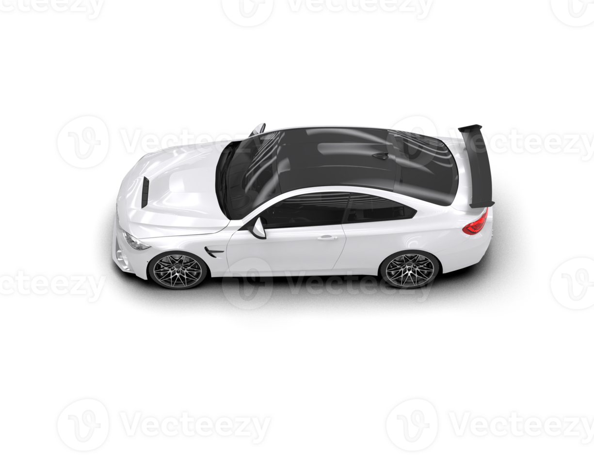 Realistic sport car isolated on background. 3d rendering - illustration png