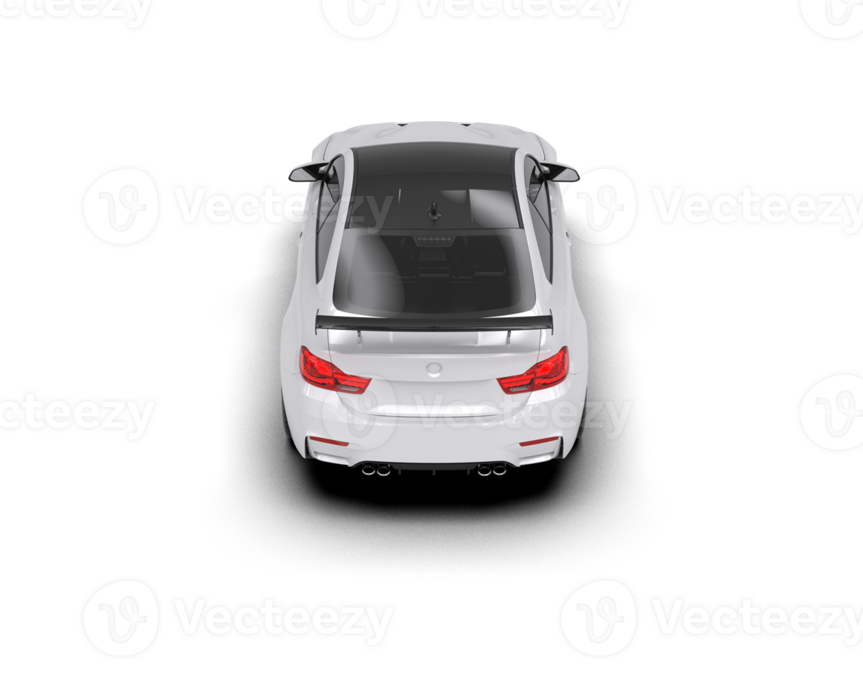 Realistic sport car isolated on background. 3d rendering - illustration png