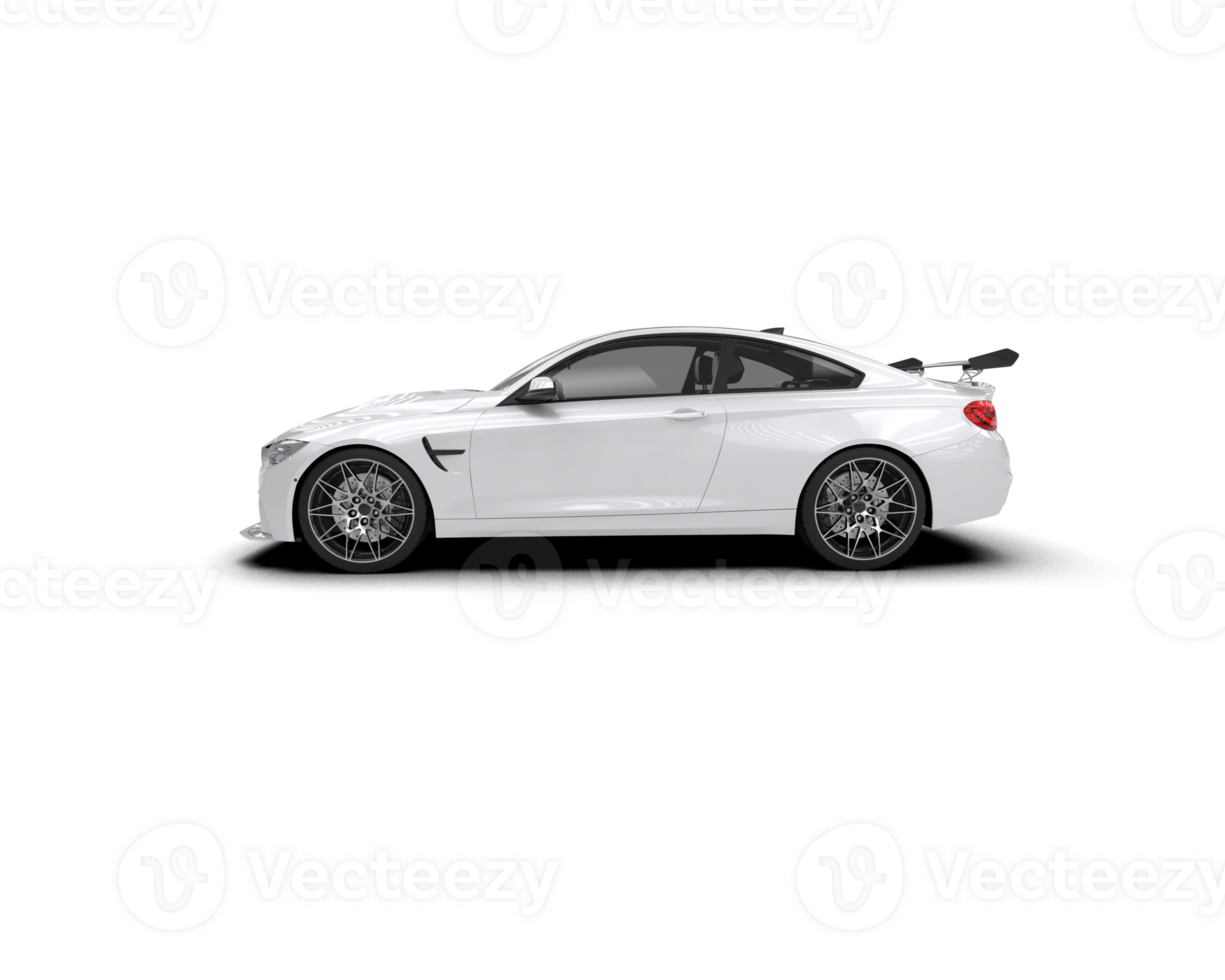 Realistic sport car isolated on background. 3d rendering - illustration png