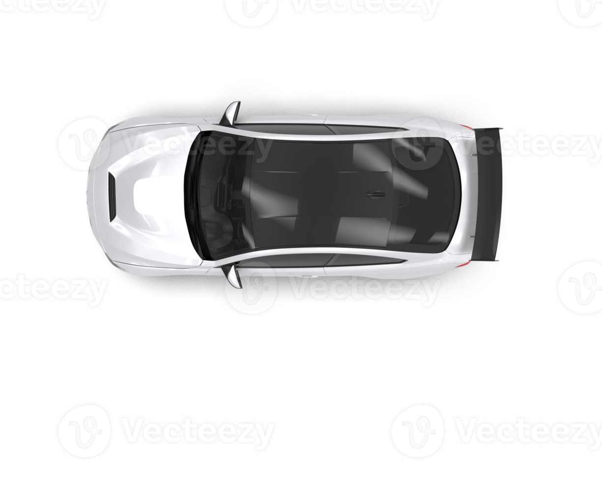 Realistic sport car isolated on background. 3d rendering - illustration png