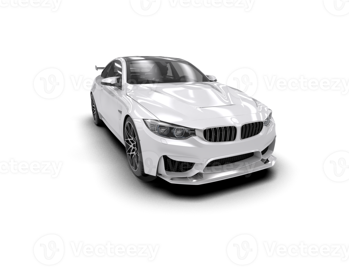 Realistic sport car isolated on background. 3d rendering - illustration png