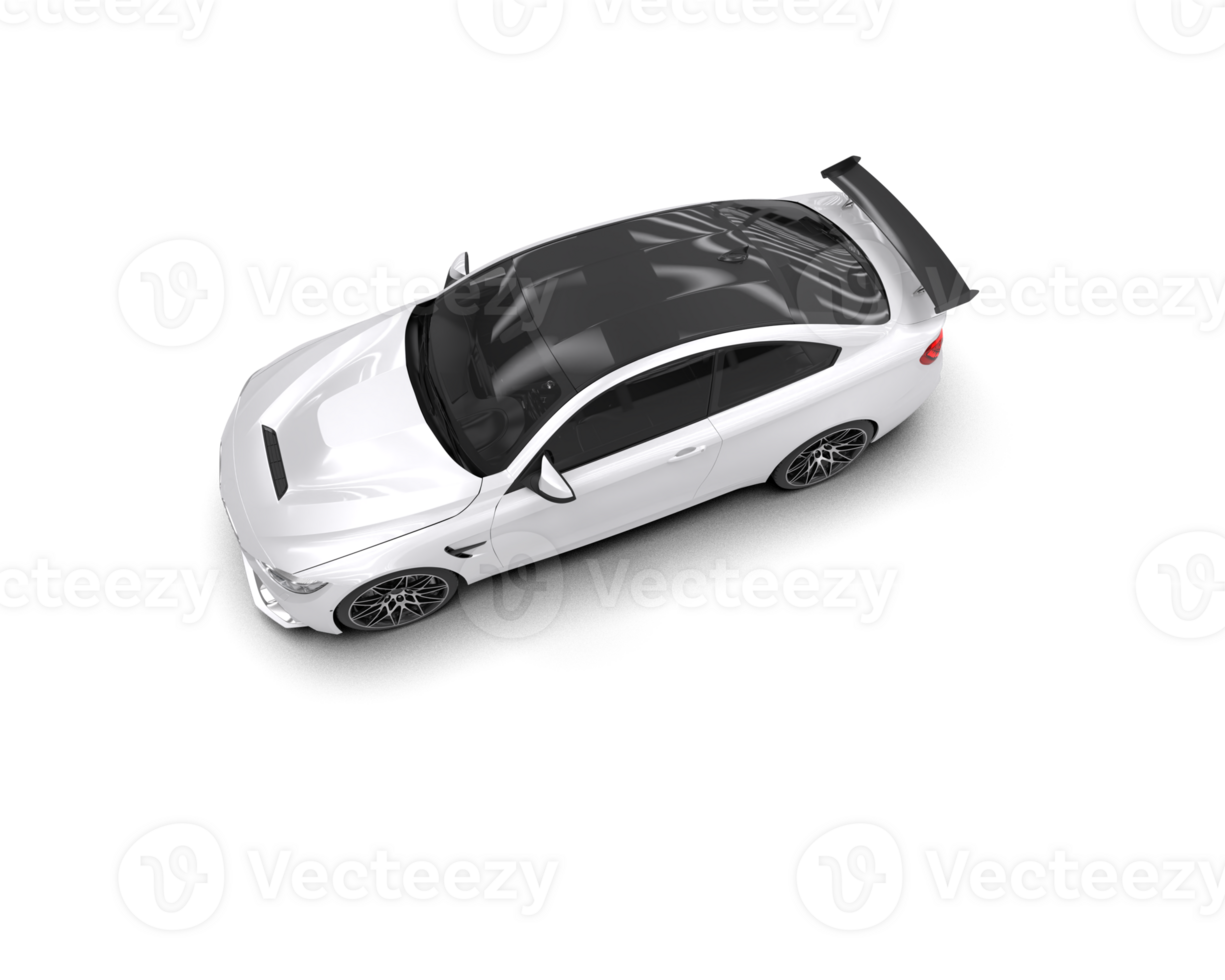 Realistic sport car isolated on background. 3d rendering - illustration png