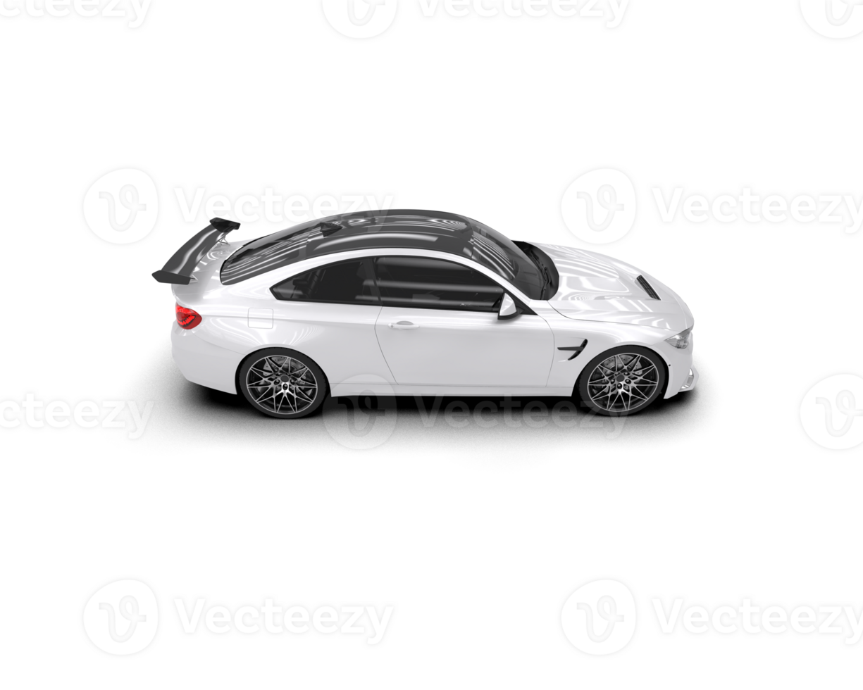 Realistic sport car isolated on background. 3d rendering - illustration png