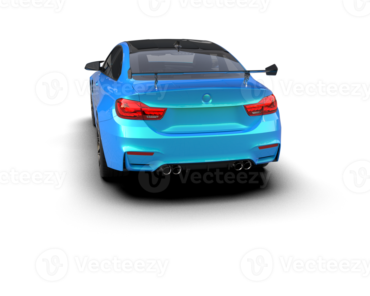 Realistic sport car isolated on background. 3d rendering - illustration png