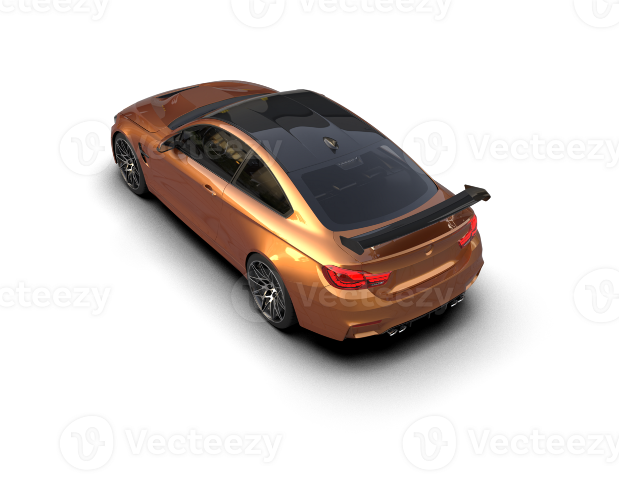Realistic sport car isolated on background. 3d rendering - illustration png