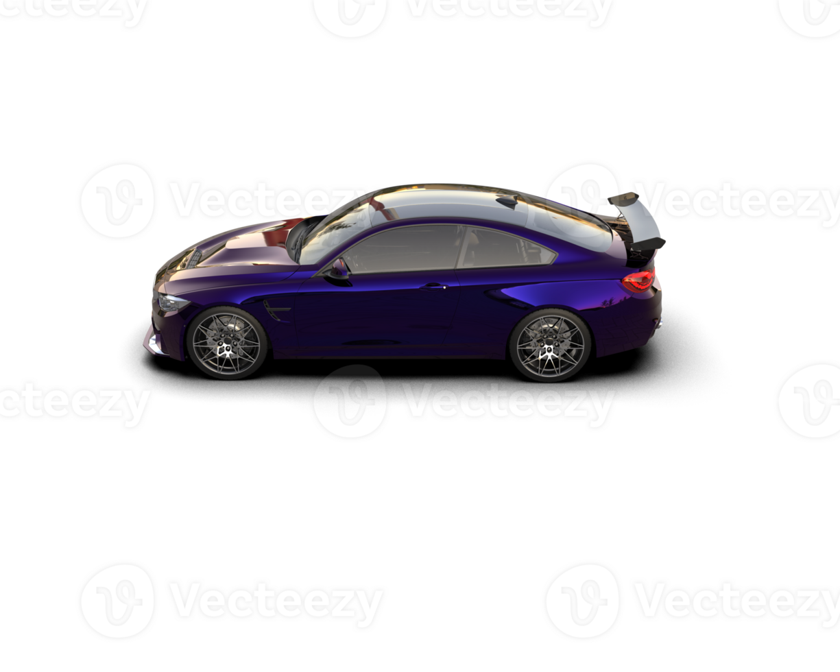 Realistic sport car isolated on background. 3d rendering - illustration png