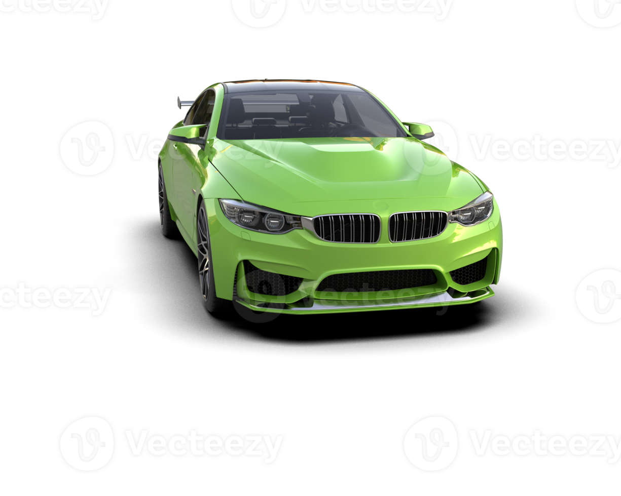 Realistic sport car isolated on background. 3d rendering - illustration png