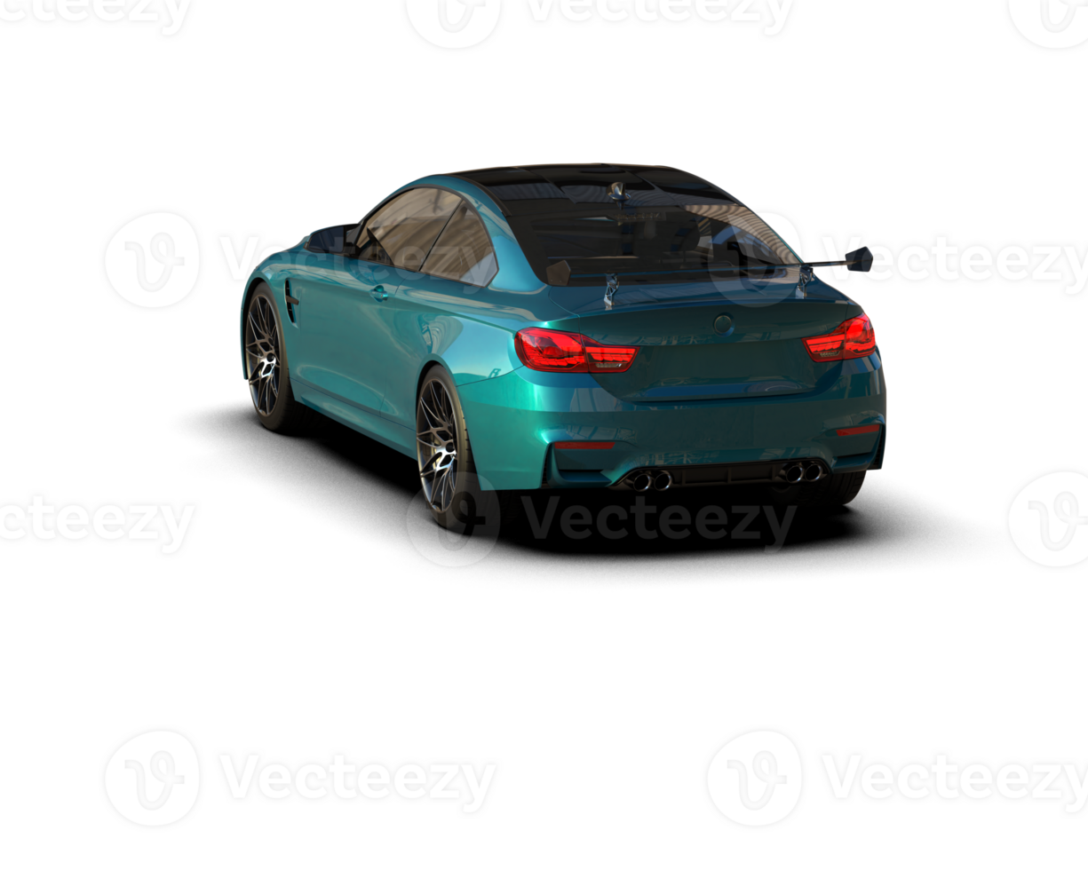 Realistic sport car isolated on background. 3d rendering - illustration png