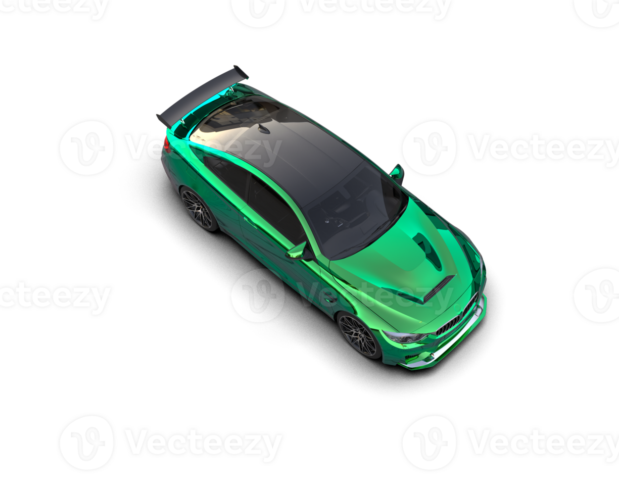 Realistic sport car isolated on background. 3d rendering - illustration png