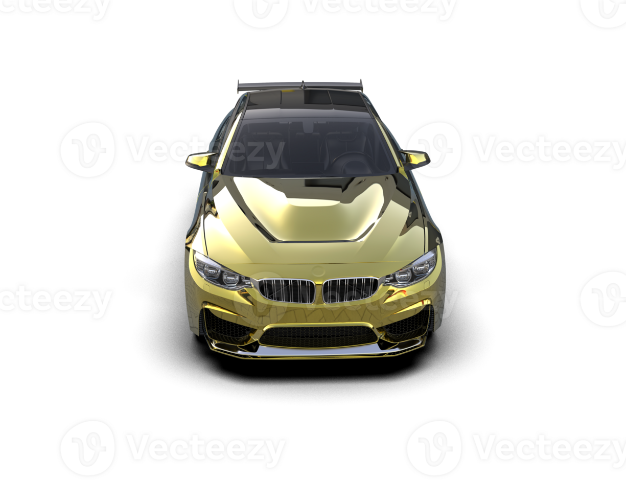 Realistic sport car isolated on background. 3d rendering - illustration png