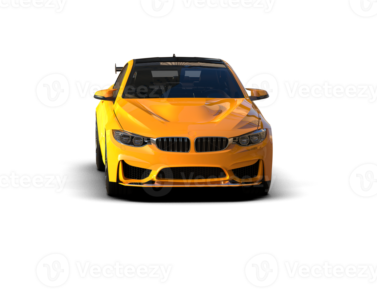 Realistic sport car isolated on background. 3d rendering - illustration png