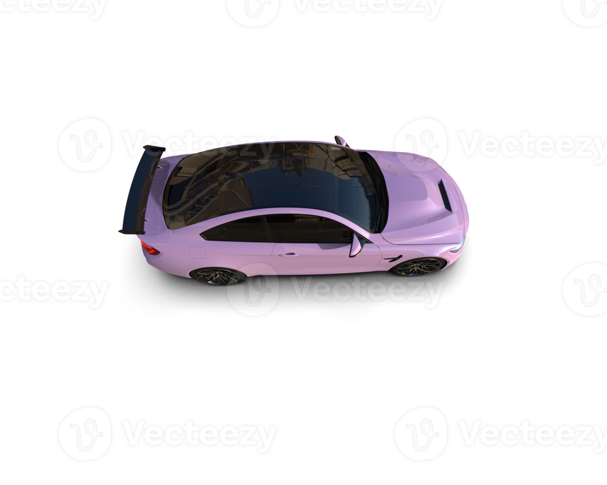 Realistic sport car isolated on background. 3d rendering - illustration png