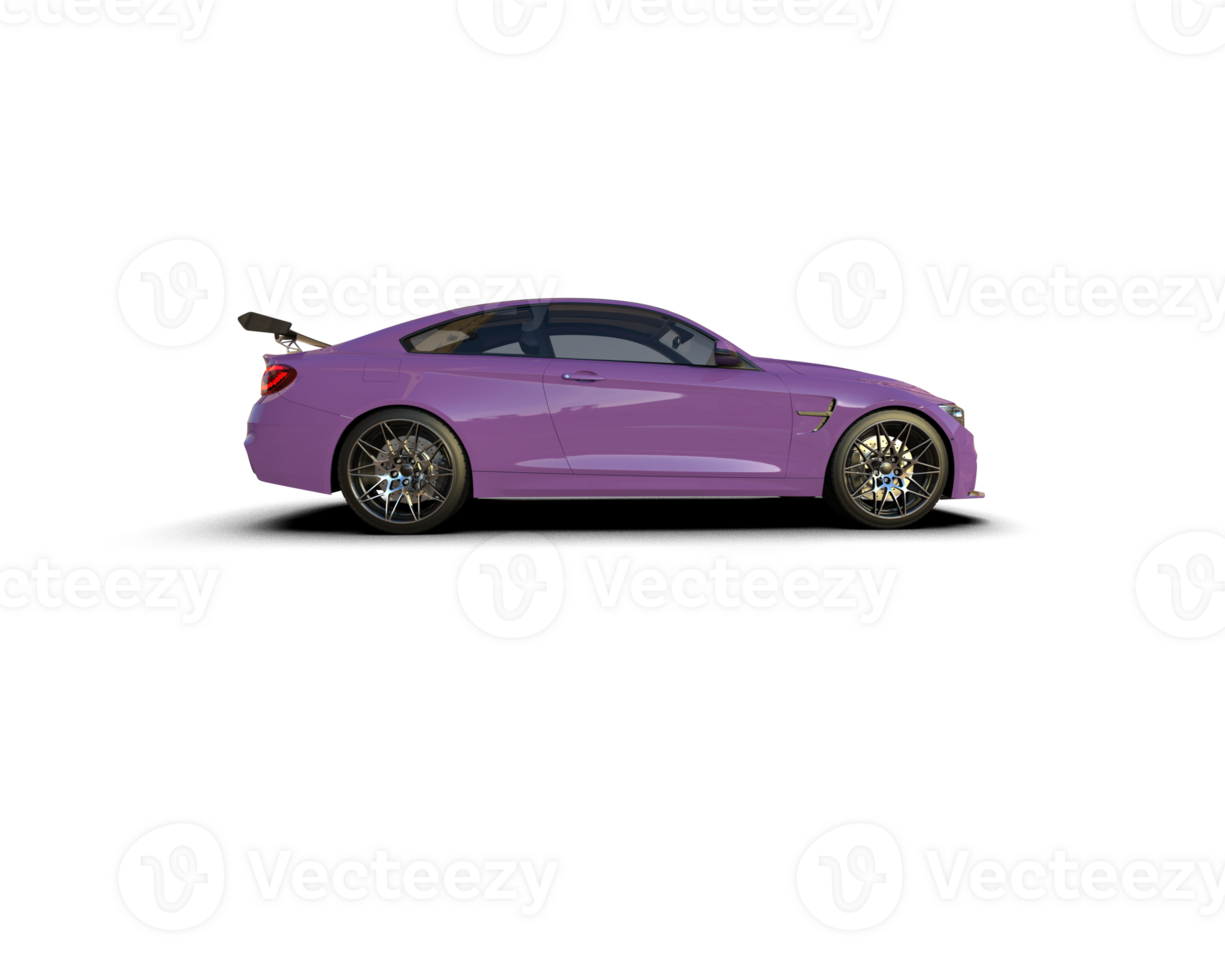Realistic sport car isolated on background. 3d rendering - illustration png