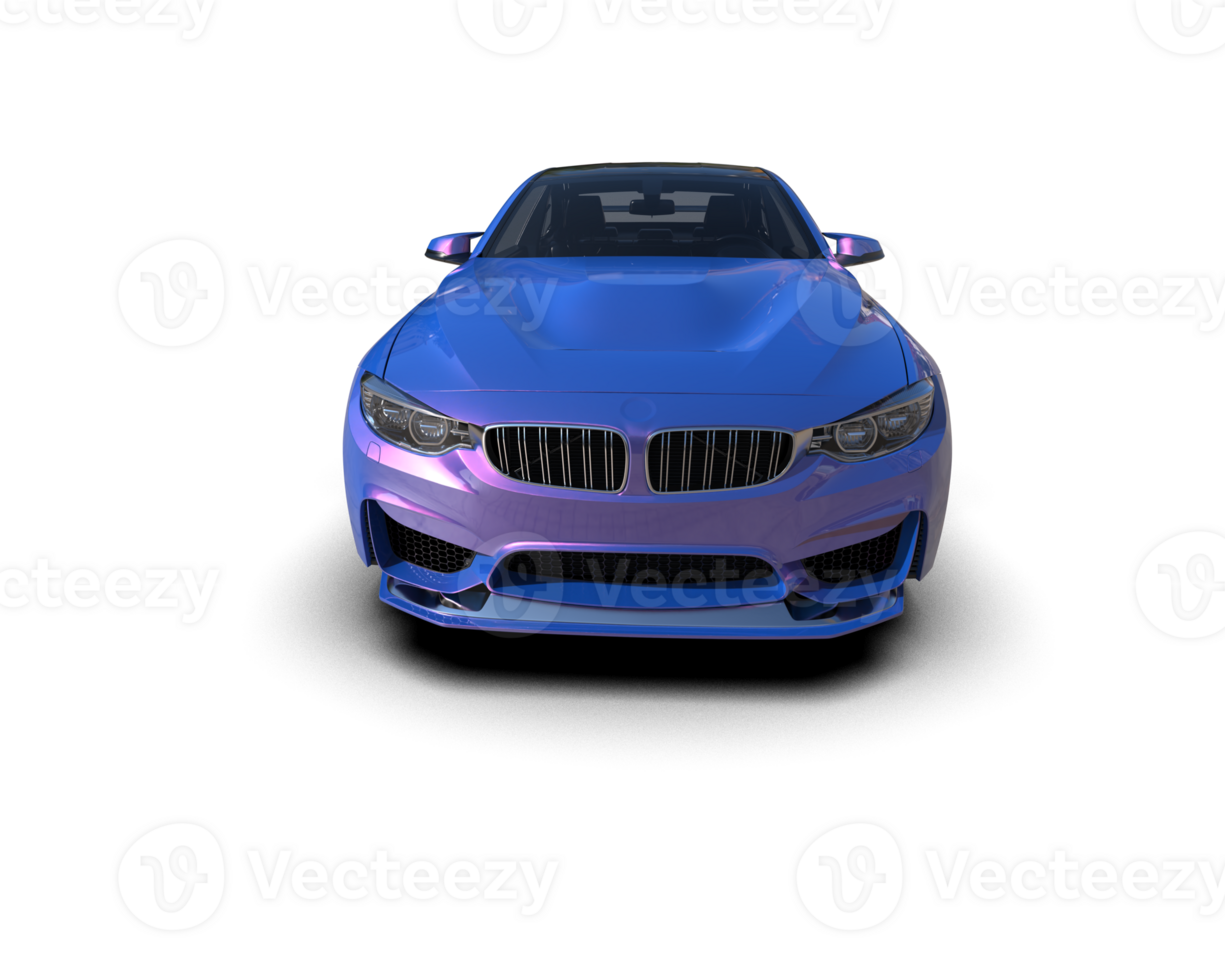 Realistic sport car isolated on background. 3d rendering - illustration png