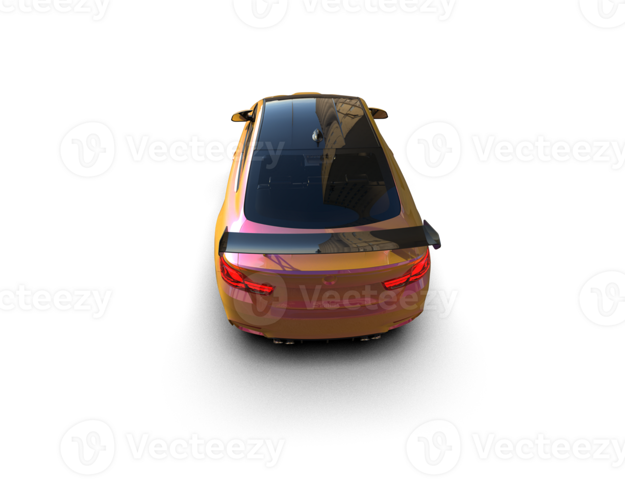 Realistic sport car isolated on background. 3d rendering - illustration png