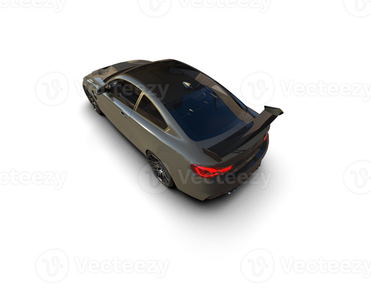 Realistic sport car isolated on background. 3d rendering - illustration png
