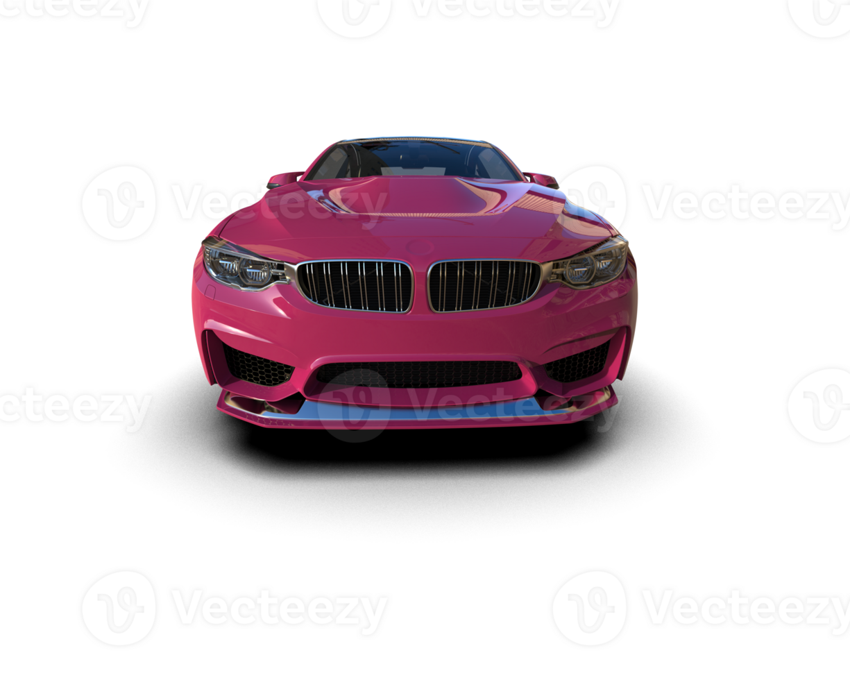 Realistic sport car isolated on background. 3d rendering - illustration png