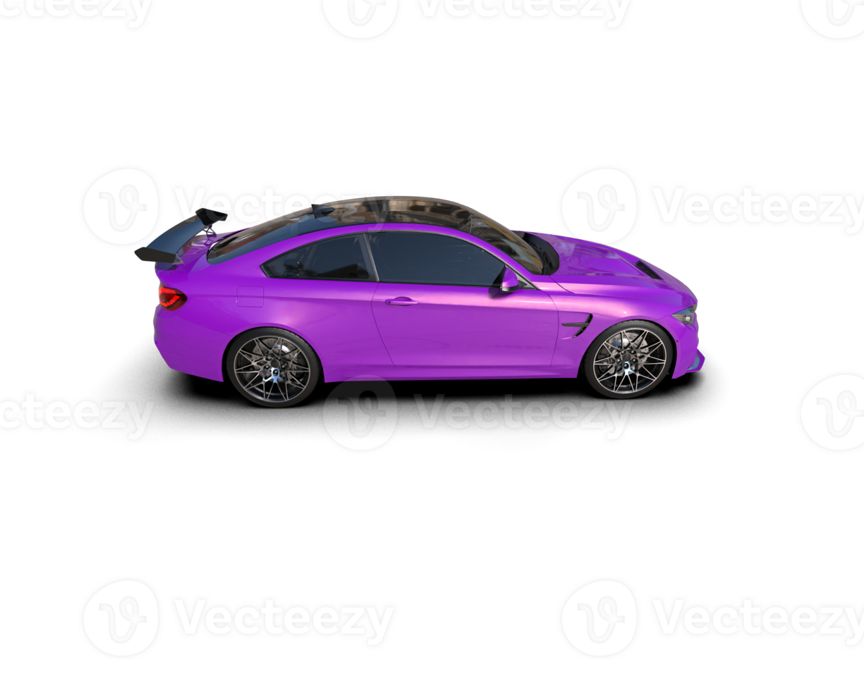 Realistic sport car isolated on background. 3d rendering - illustration png