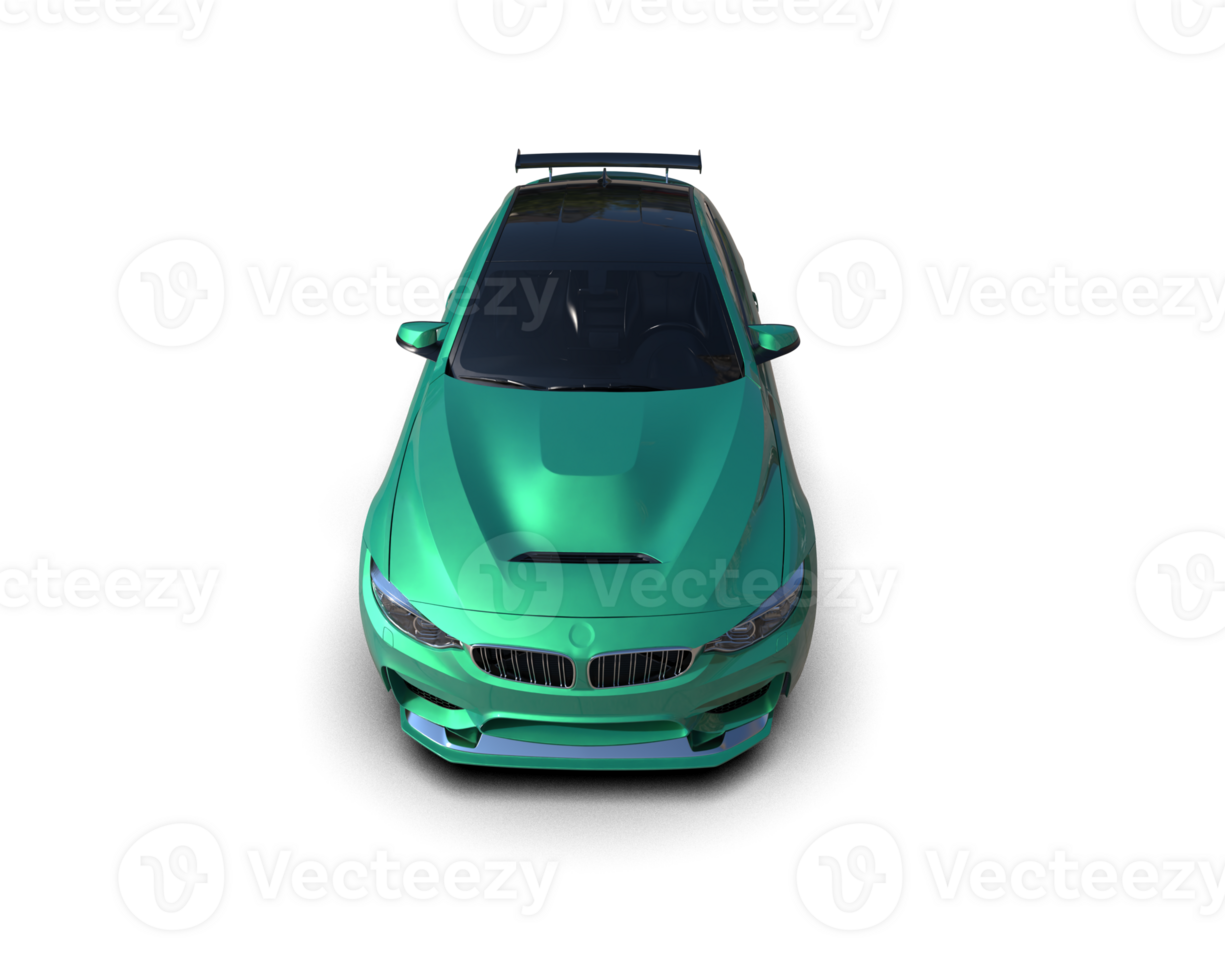 Realistic sport car isolated on background. 3d rendering - illustration png