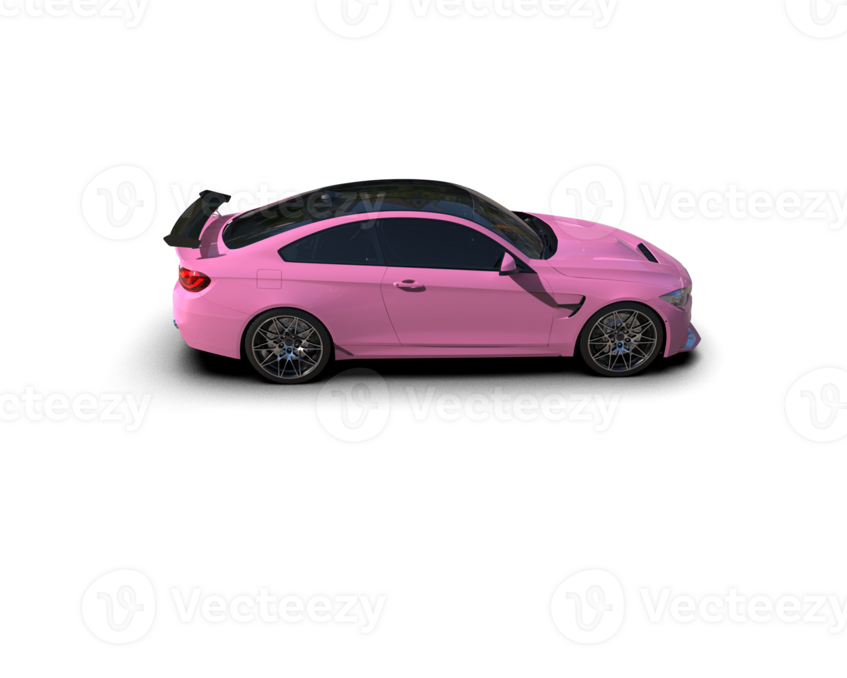 Realistic sport car isolated on background. 3d rendering - illustration png