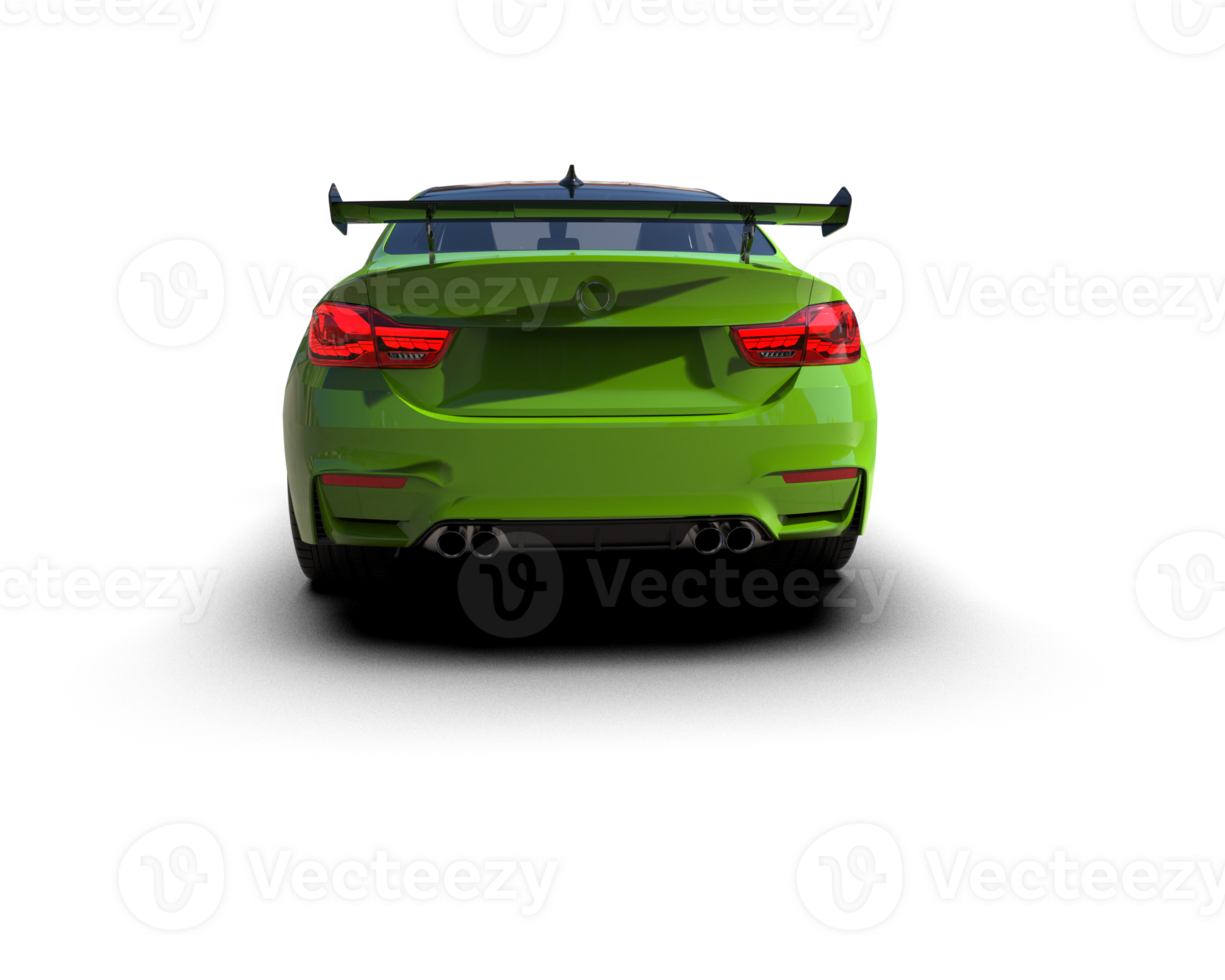 Realistic sport car isolated on background. 3d rendering - illustration png