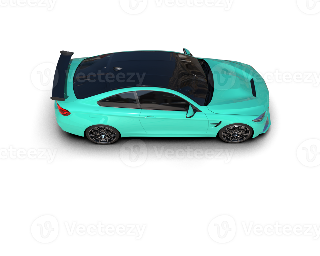 Realistic sport car isolated on background. 3d rendering - illustration png