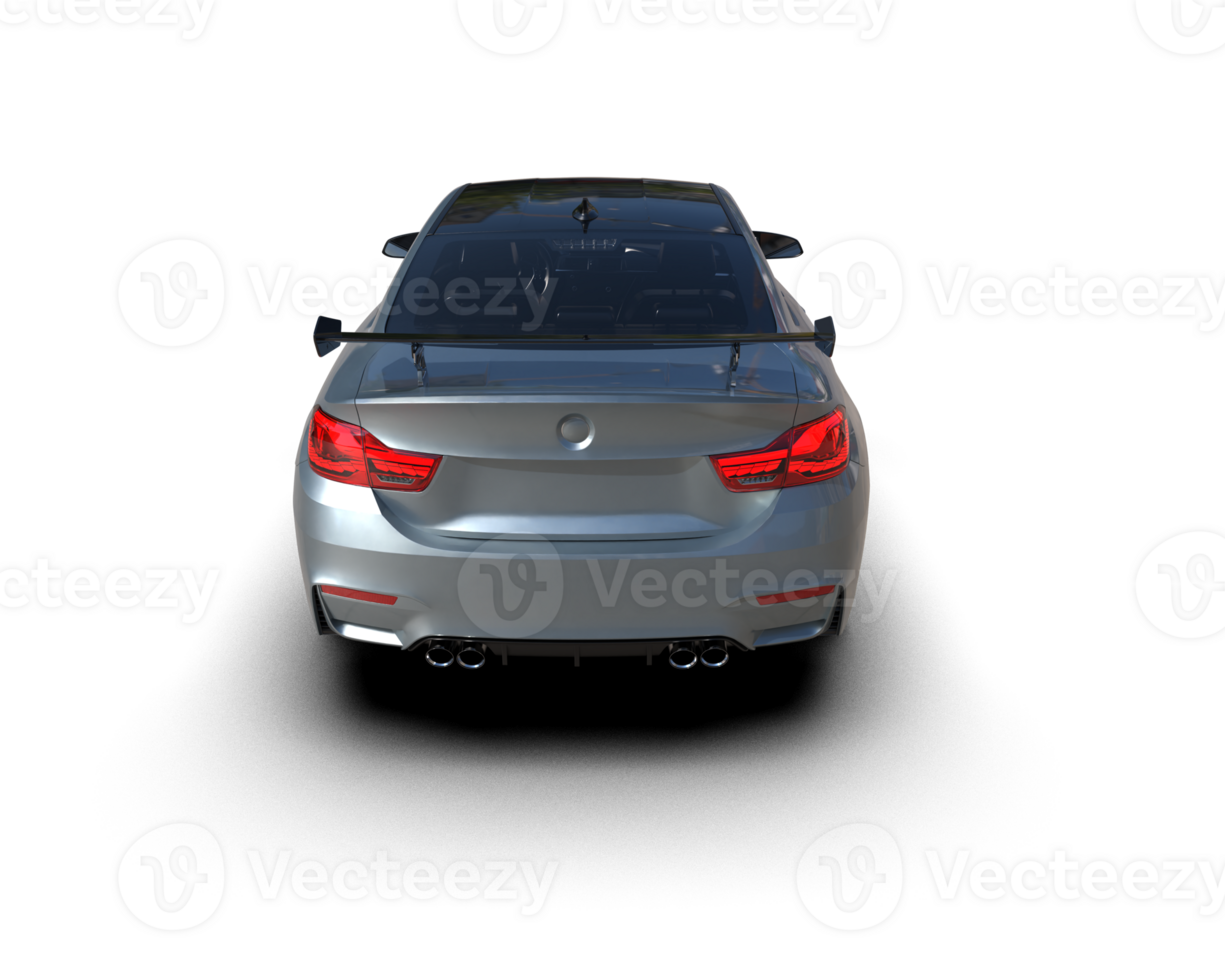 Realistic sport car isolated on background. 3d rendering - illustration png