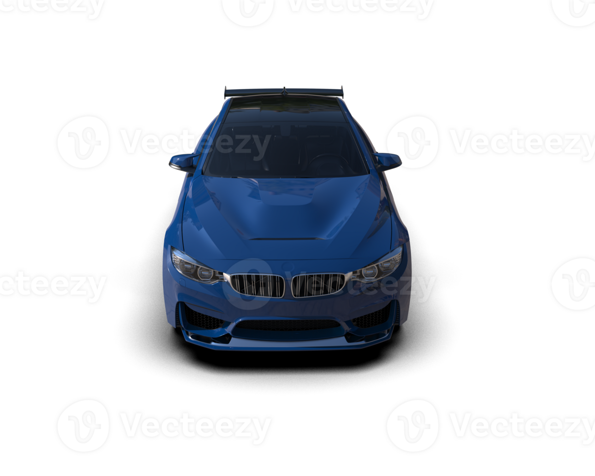 Realistic sport car isolated on background. 3d rendering - illustration png
