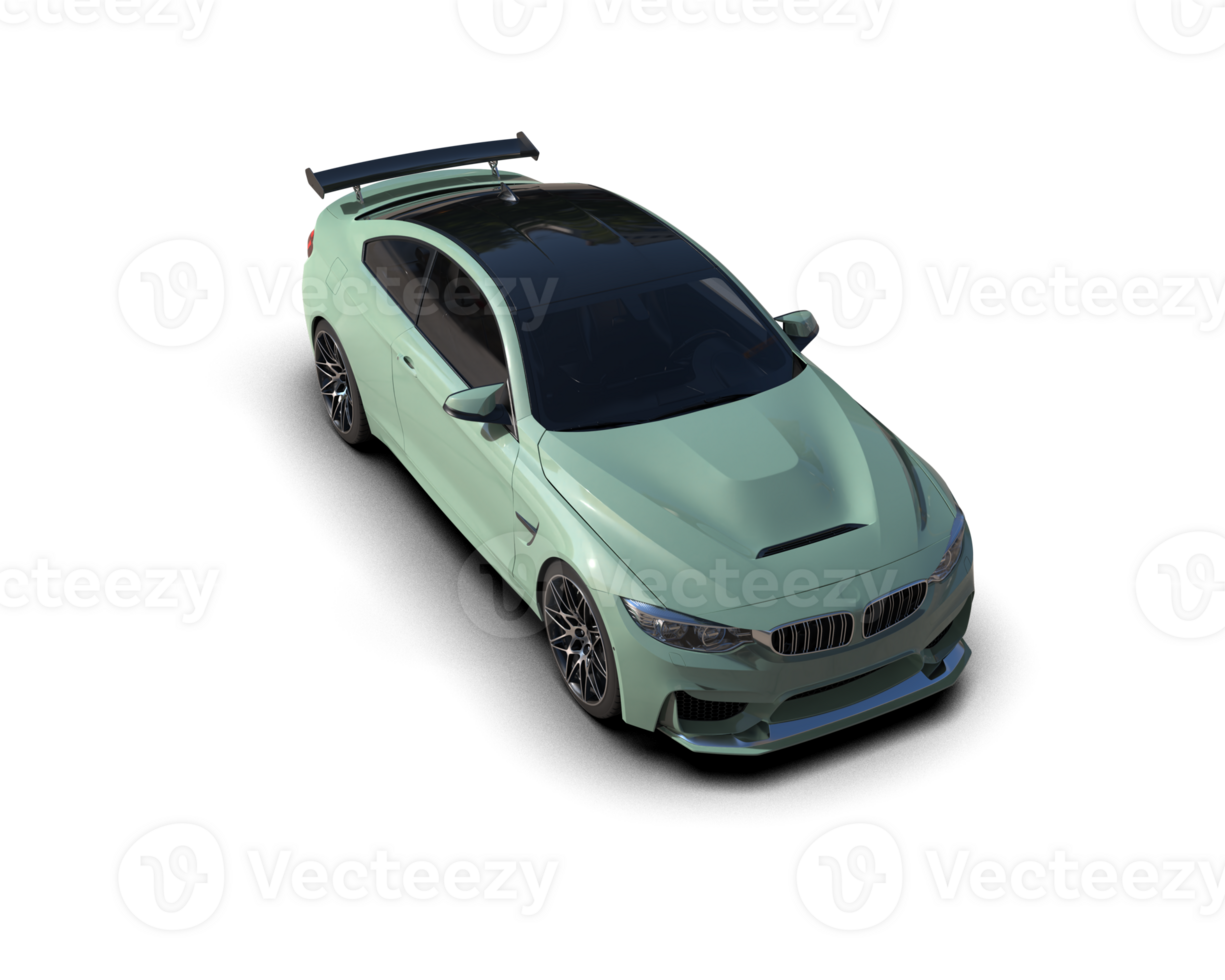 Realistic sport car isolated on background. 3d rendering - illustration png