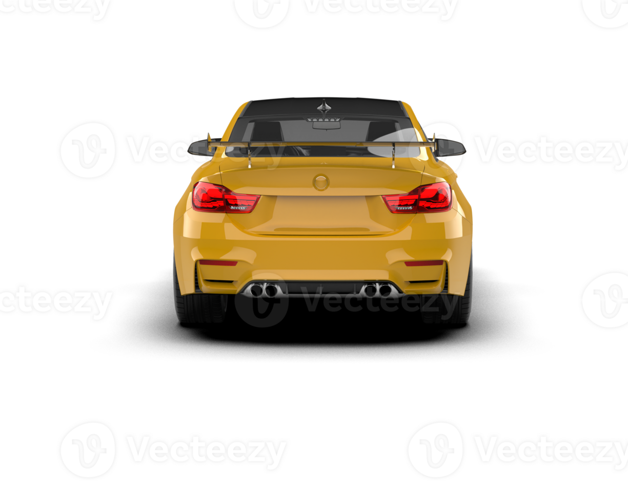 Realistic sport car isolated on background. 3d rendering - illustration png
