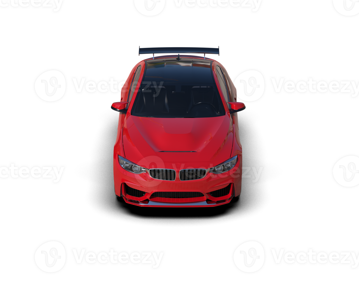 Realistic sport car isolated on background. 3d rendering - illustration png