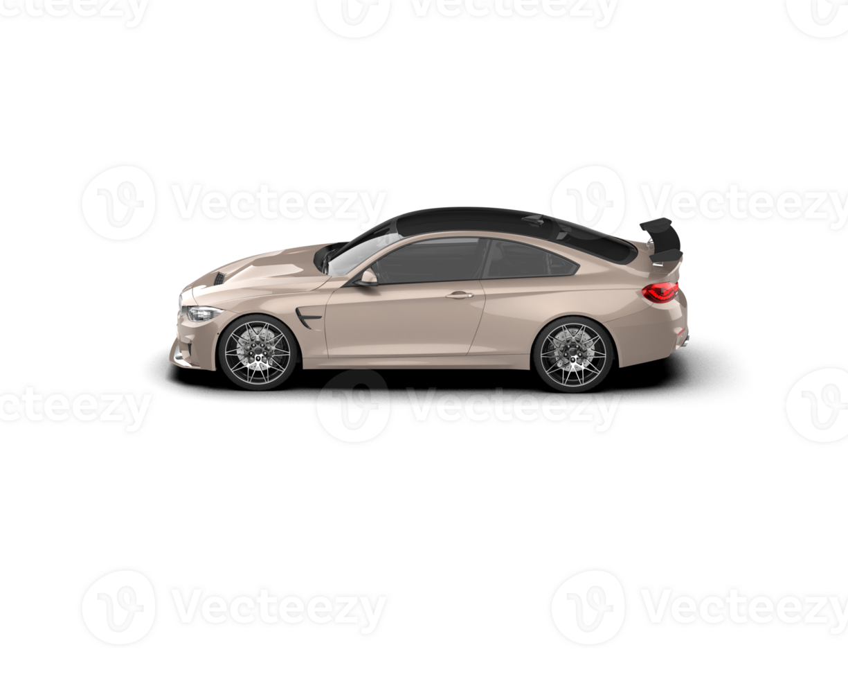 Realistic sport car isolated on background. 3d rendering - illustration png