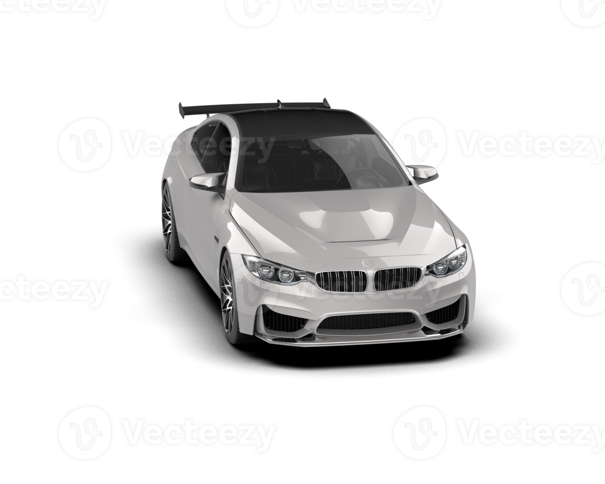 Realistic sport car isolated on background. 3d rendering - illustration png