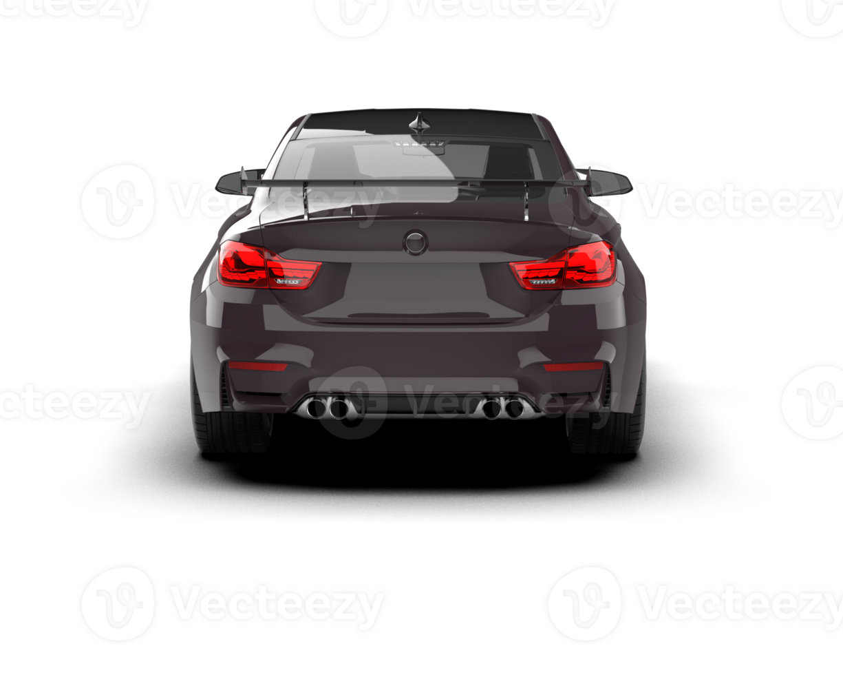 Realistic sport car isolated on background. 3d rendering - illustration png