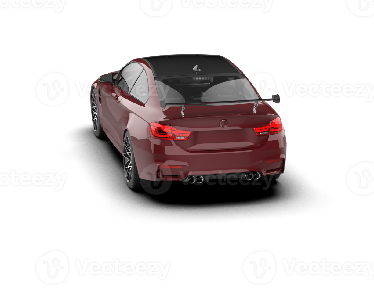 Realistic sport car isolated on background. 3d rendering - illustration png