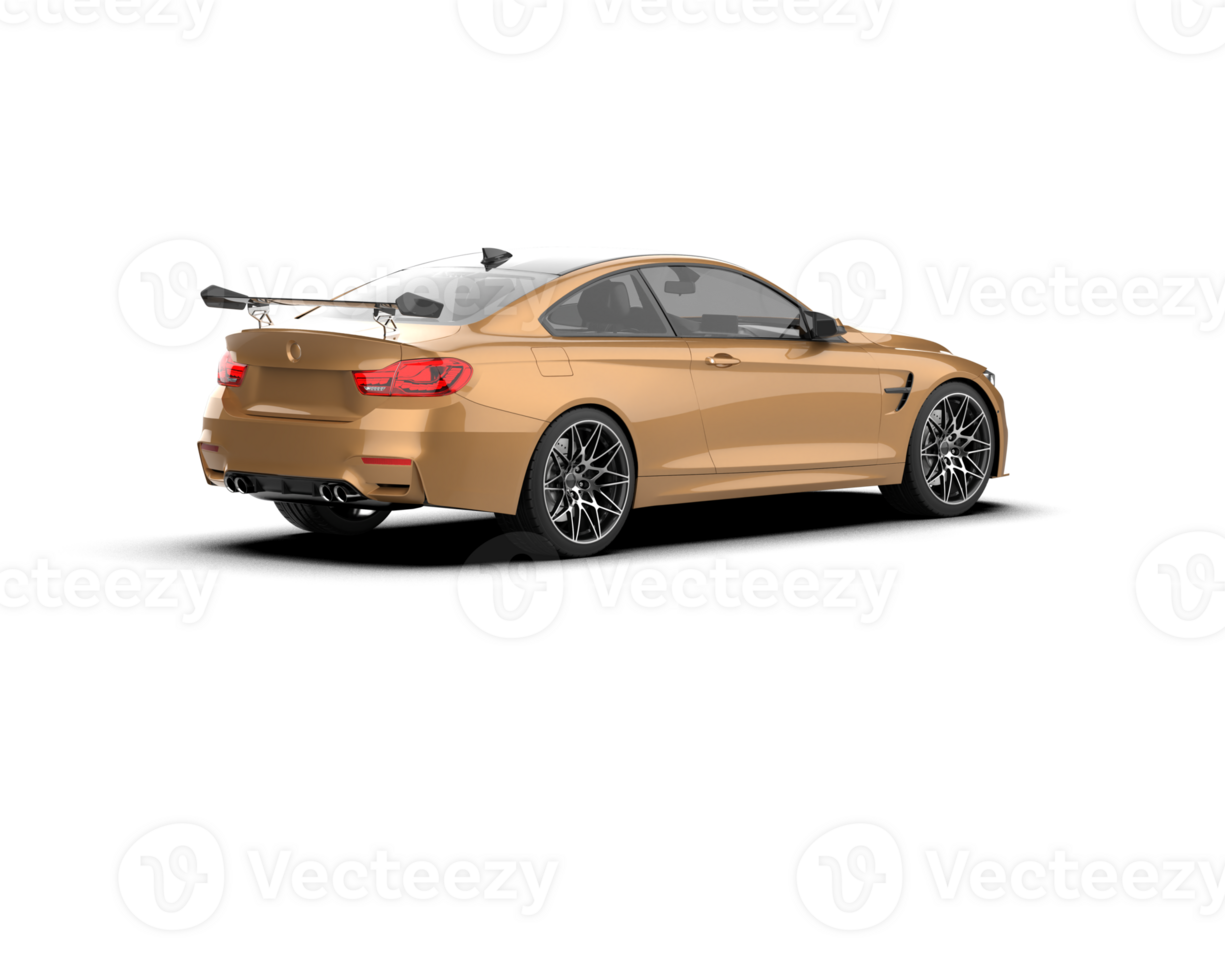 Realistic sport car isolated on background. 3d rendering - illustration png