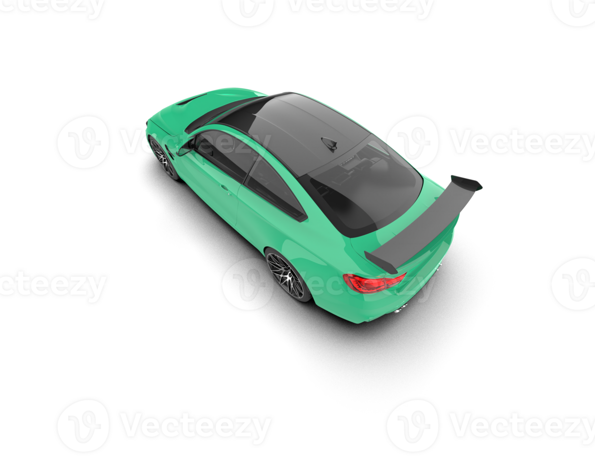 Realistic sport car isolated on background. 3d rendering - illustration png