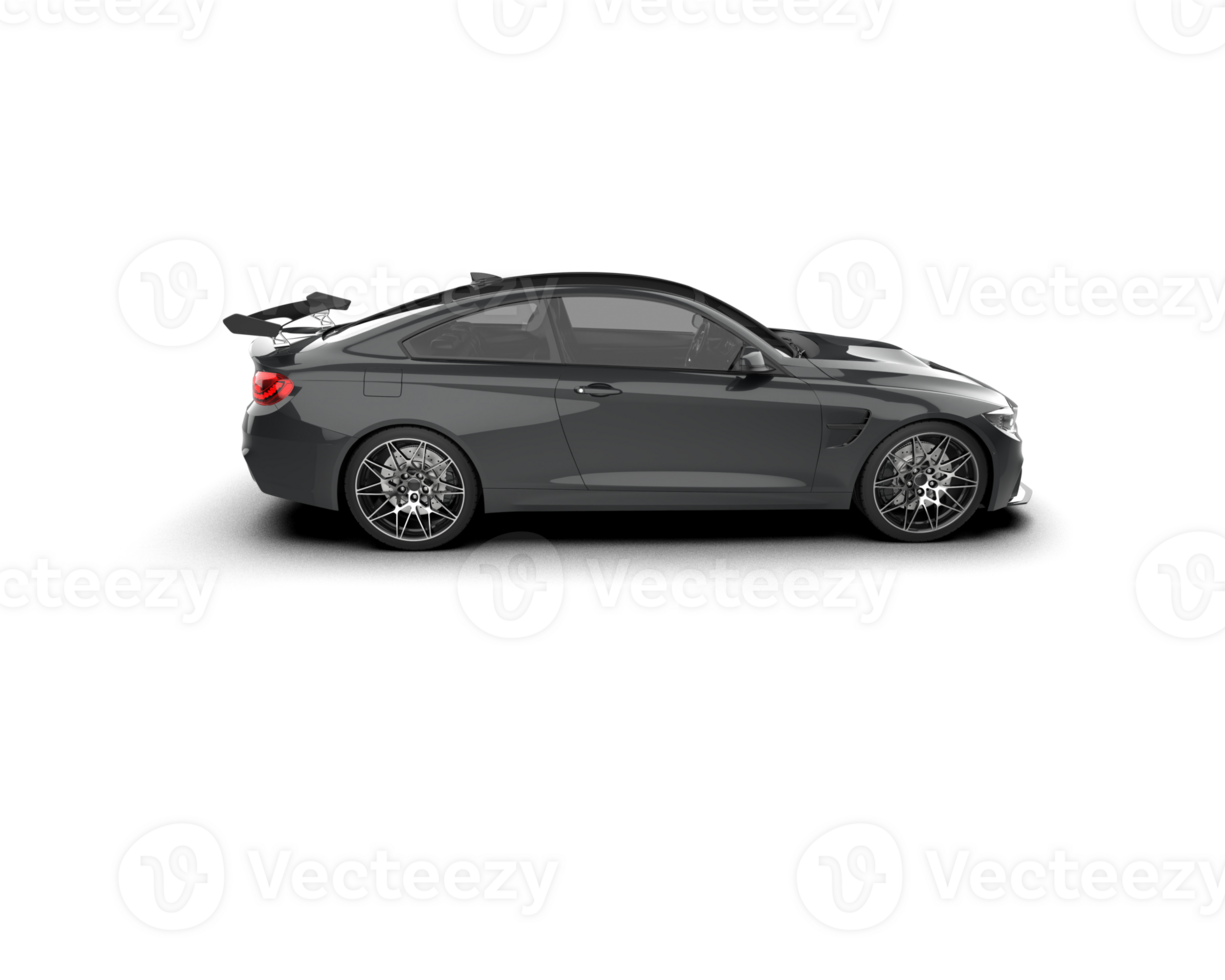 Realistic sport car isolated on background. 3d rendering - illustration png