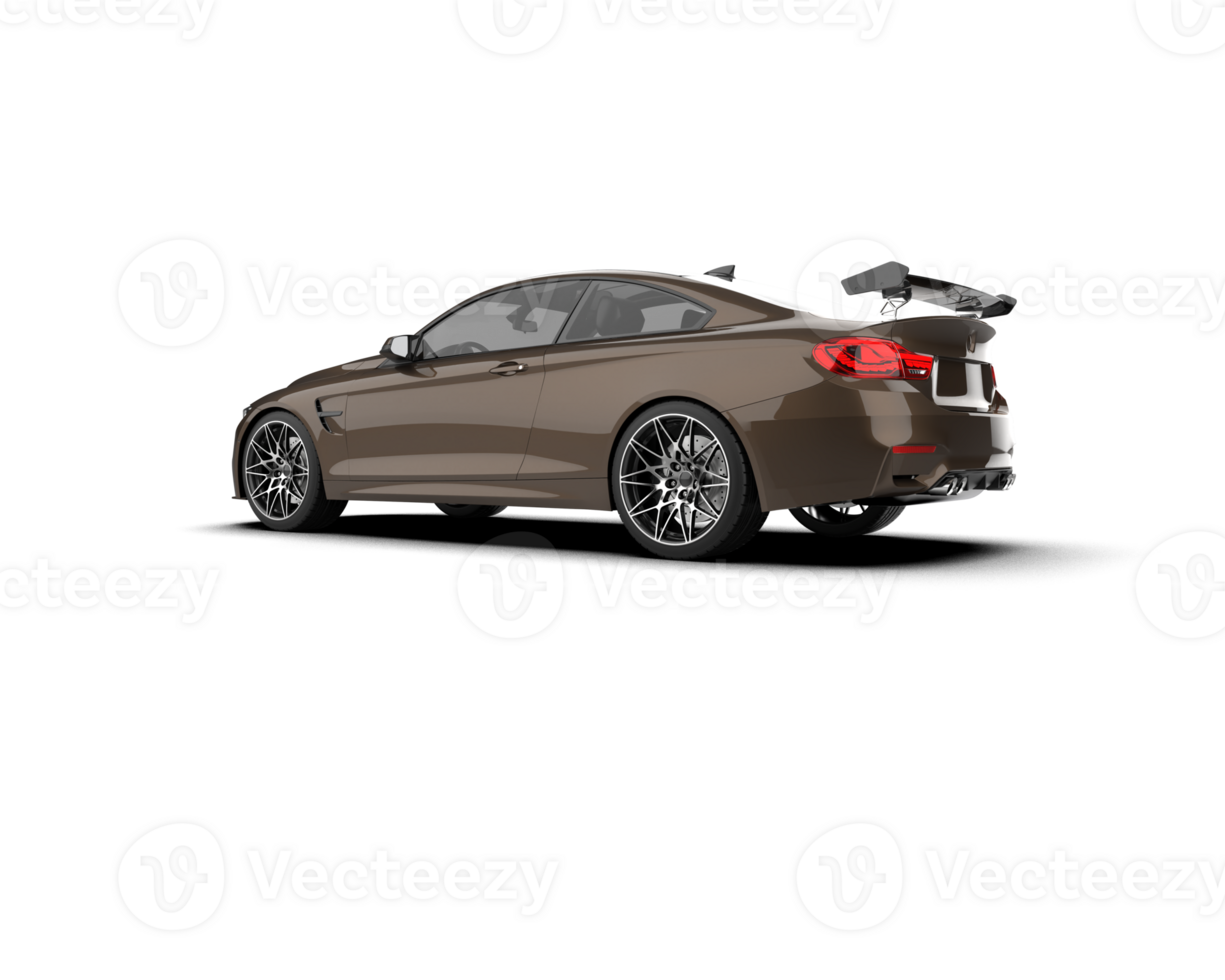 Realistic sport car isolated on background. 3d rendering - illustration png