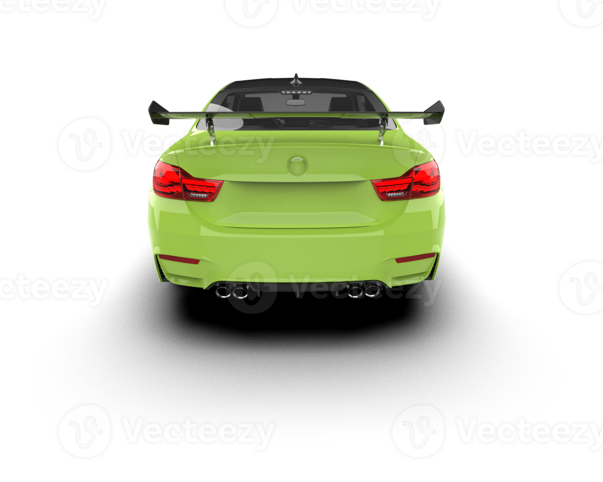 Realistic sport car isolated on background. 3d rendering - illustration png