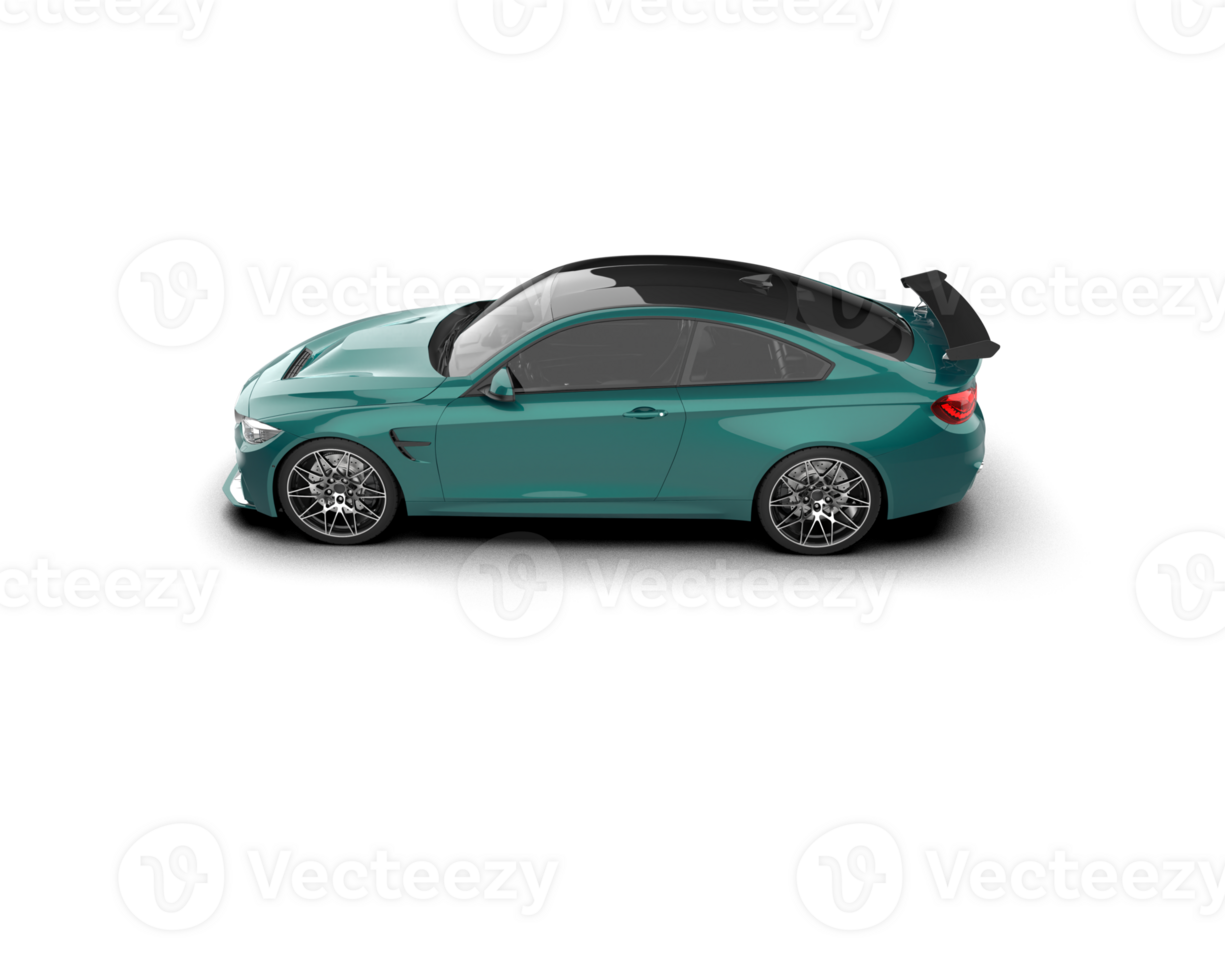 Realistic sport car isolated on background. 3d rendering - illustration png