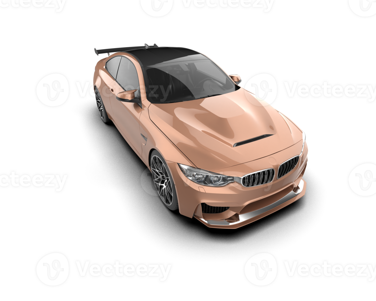 Realistic sport car isolated on background. 3d rendering - illustration png