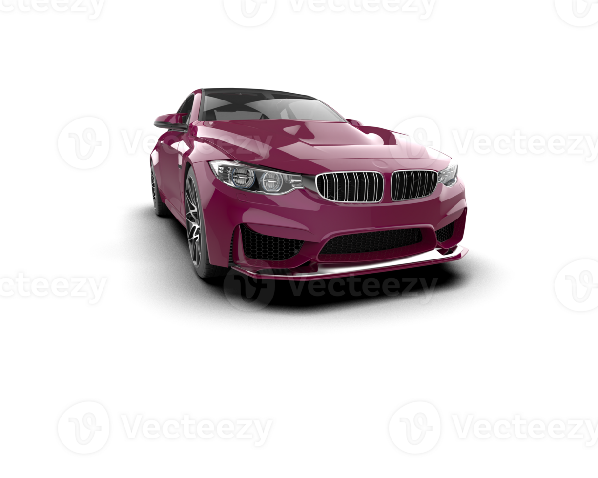 Realistic sport car isolated on background. 3d rendering - illustration png