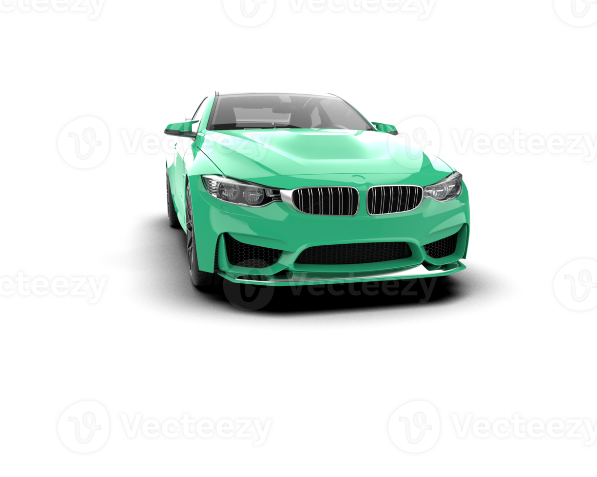 Realistic sport car isolated on background. 3d rendering - illustration png