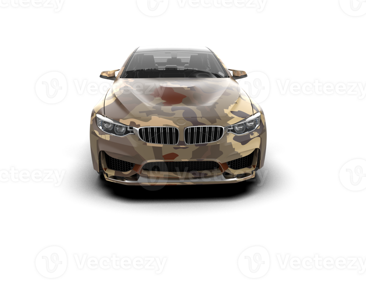 Realistic sport car isolated on background. 3d rendering - illustration png